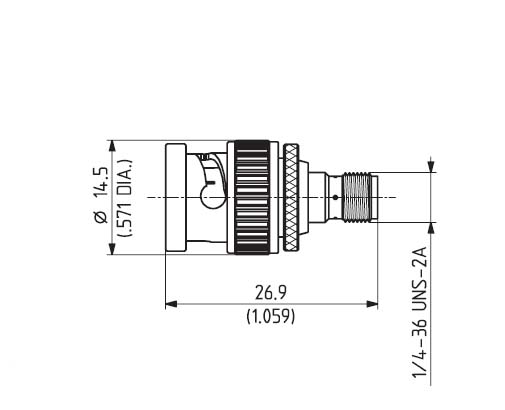 HuberSuhner/Adapter/33_BNC-SMA-50-1/1-_UE